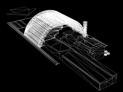 Chernobyl Reactor Containment Shelter 3D model