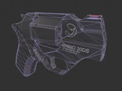 Chiappa Rhino 20DS Pistol Low-poly 3D model