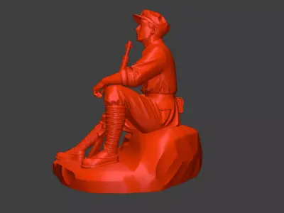 Military sculptures  warrior sculptures  military sculptures 3D print model