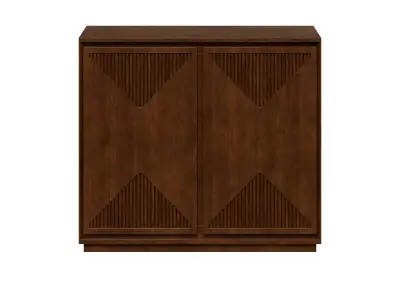 Mid Century Modern V-Shape Narrow Storage Cabinet Low-poly 3D model