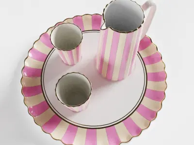 Antique Lemonade Set 3D model