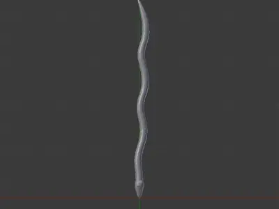 Low Poly Snake Low-poly 3D model