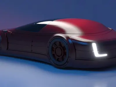 Future Car 25 3D model