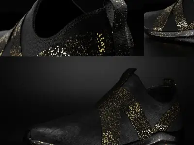 Shoe black shoe Free 3D model