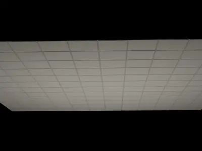 Drop Ceiling Grid Array Low-poly 3D model