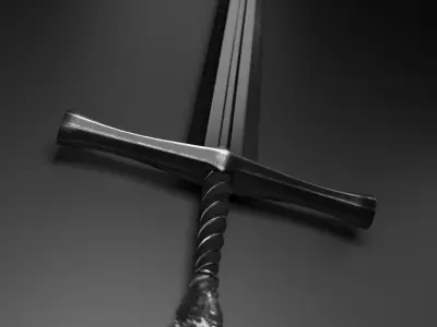 Lion Sword Low-poly 3D model