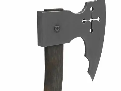 battle axe 02  3D model