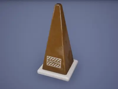 Metro Barricade Low Poly Game Ready Low-poly 3D model