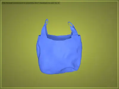 Plastic Bag - Debris  Low-poly 3D model