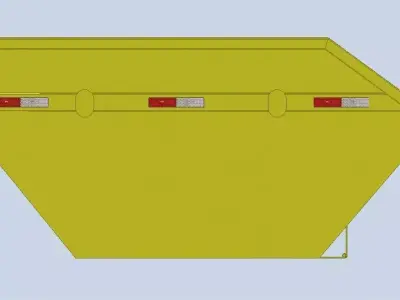 Industrial dumpster 3D model