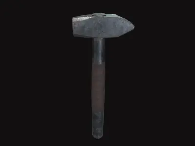 Medieval Hammer V01 Low-poly 3D model purchase