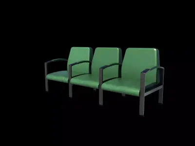 Waiting chair 03 3D model