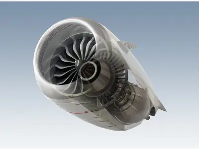 Boeing 737MAX Engine 3D model