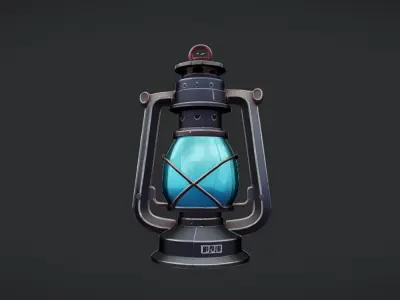 antique lantern 3D model