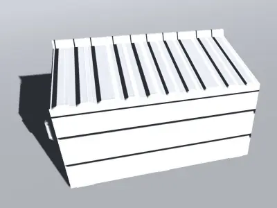 Trash Container  Low-poly 3D model