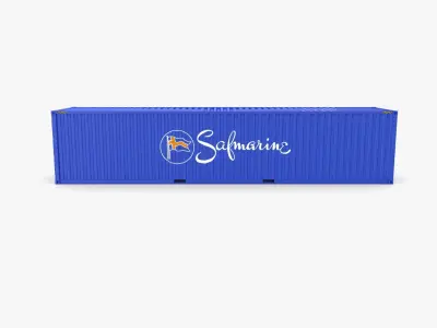 40ft Shipping Container Safmarine v2 3D model