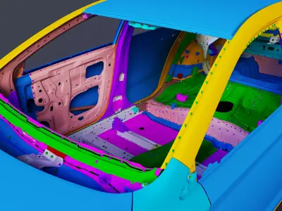 Car Frame01 3D model