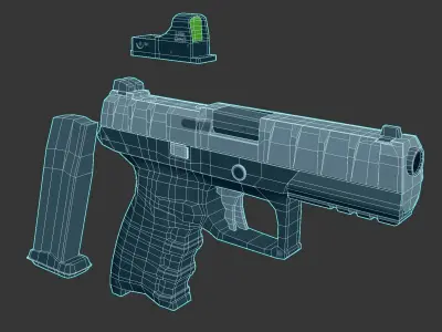Beretta - APX Low-poly 3D model