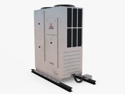 Air Conditioner 04 Low-poly 3D model