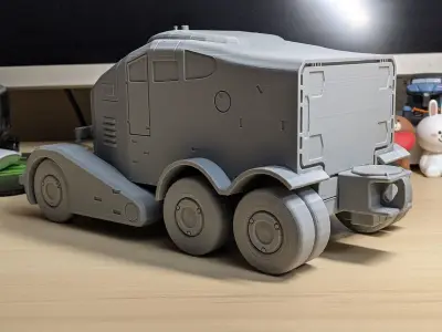 Death Stranding PHI MC20000 semi trailer truck 3D print model