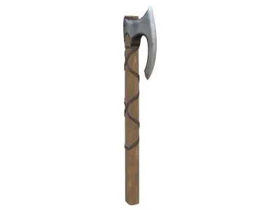 Viking War Battle Axe Low-poly 3D model