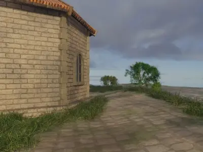 Mountain Village 3D model shop