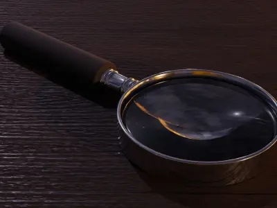 Magnifying Glass  Low-poly 3D model