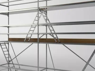 Scaffold tower 5 3D model