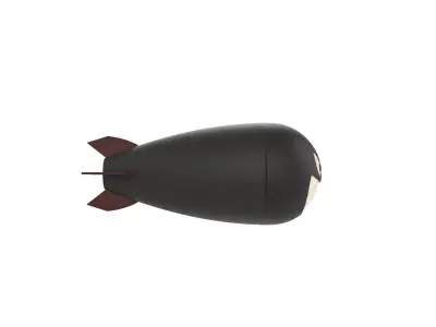 Character240 Cartoon Torpedo 3D model