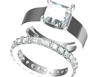 Wedding Ring  3D print model 323