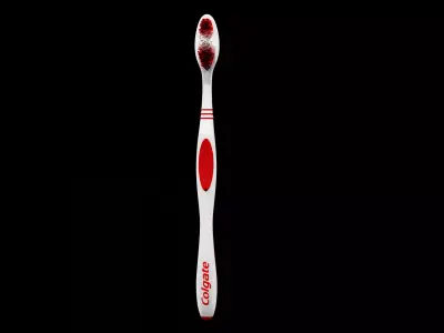 3D Colgate Toothpaste Box Tube and Toothbrush Pack 3D model