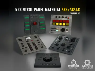 5 Control Panel Material  Texture