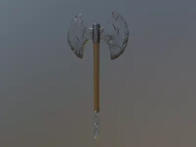 Weapon Axe Low-poly 3D model shop