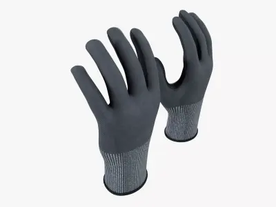 Cut Resistance Gloves 3D model