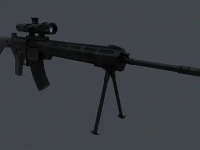 QBU-191 Low-poly 3D model