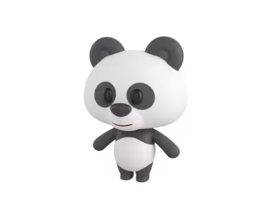 Character007 Panda 3D model