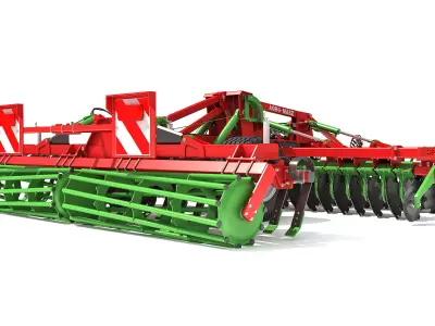 Agro Trailed Disc Harrow 3D model