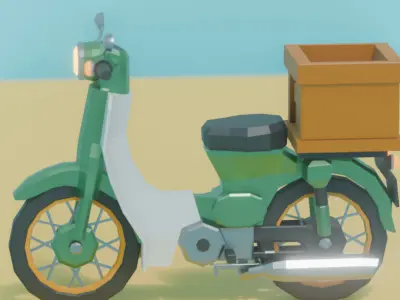 Honda 50 Low-poly 3D model