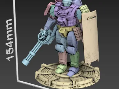 Drake Poseable 100mm Set 3D print model