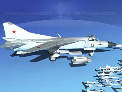 Mig 23 Flogger B V01 USSR 3D model