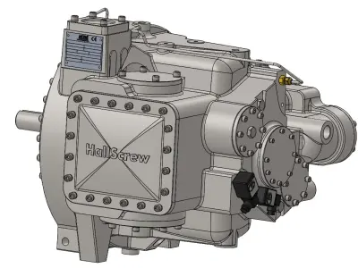 Single screw compressor JE Hall HSO 4200 Series 3D model