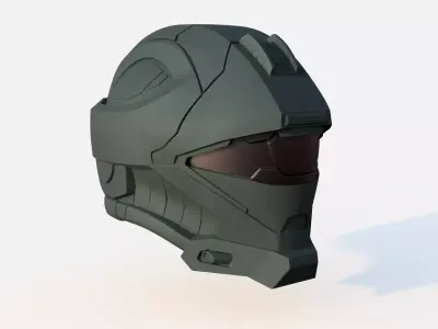 Halo Reach Helmet Recon 3D print model