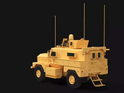 Cougar 4x4 MRAP 3D model