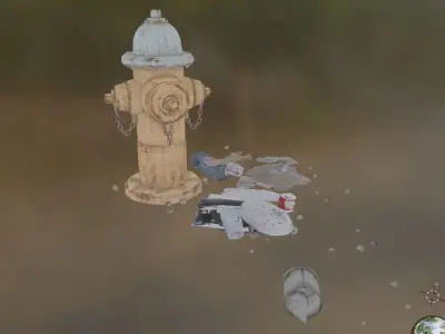 fire hydrant  Low-poly 3D model