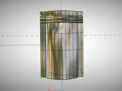 Plastic Coffee pouch includes opening and closing animation Free 3D model