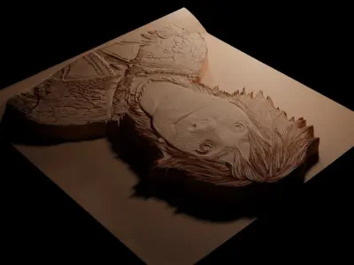 Hiccup How to Train Your Dragon CNC High Relief Sand Casting 3D print model