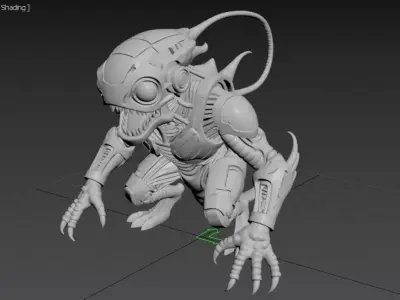 Cartoon robot 2 3D model