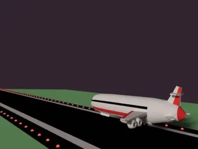 boeing plane Free low-poly 3D model