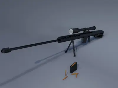 Sniper Barret 3D model