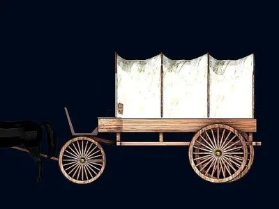 Western Carriage 3D model